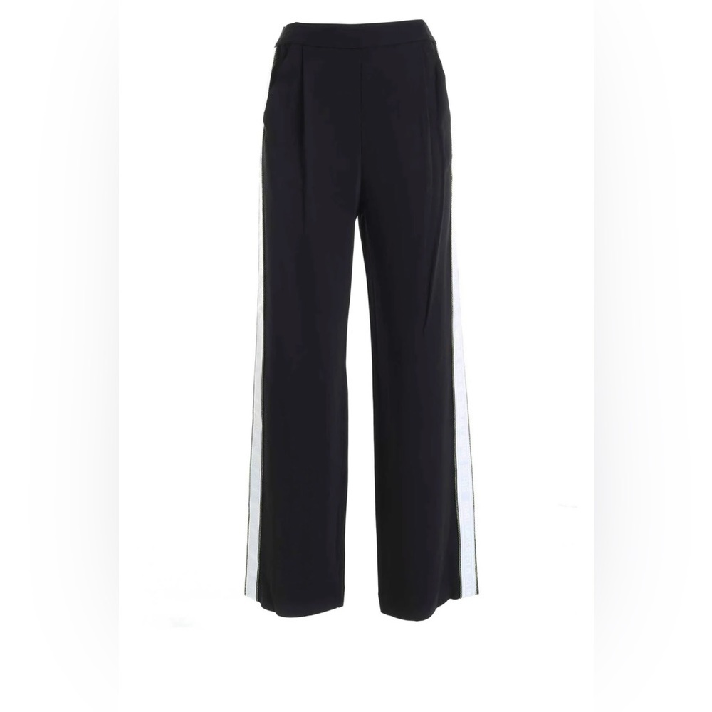 Karl Lagerfeld Paris Women’s Black Side Band Wide Leg Pants Size XL NWT
